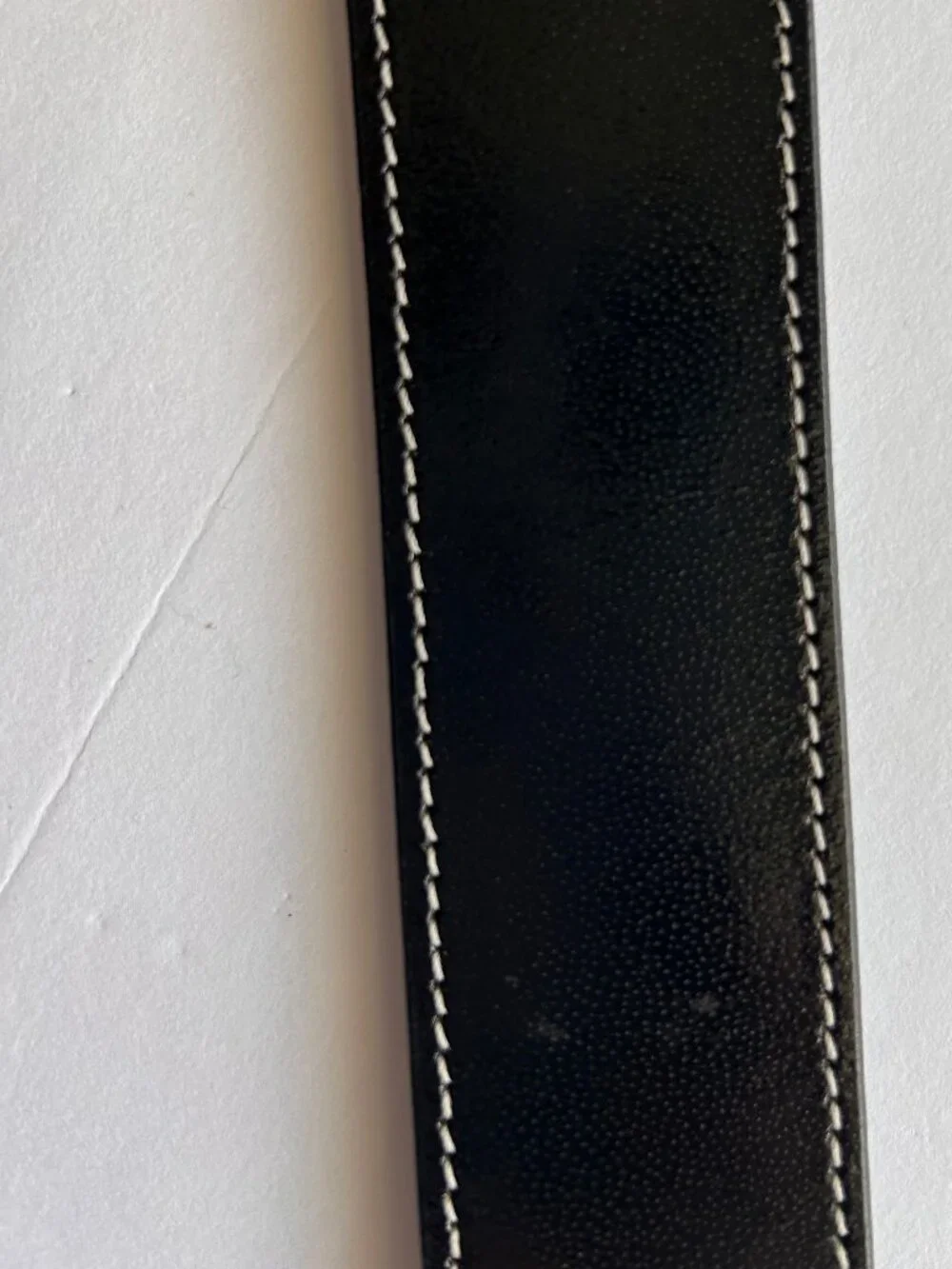 Black Beaded Belt Geometric Pattern Yellow Gray Unisex Faux Leather